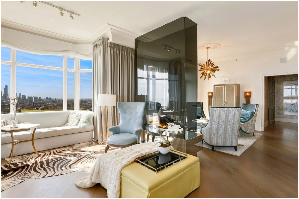 sleek and stylish living room animal print rug