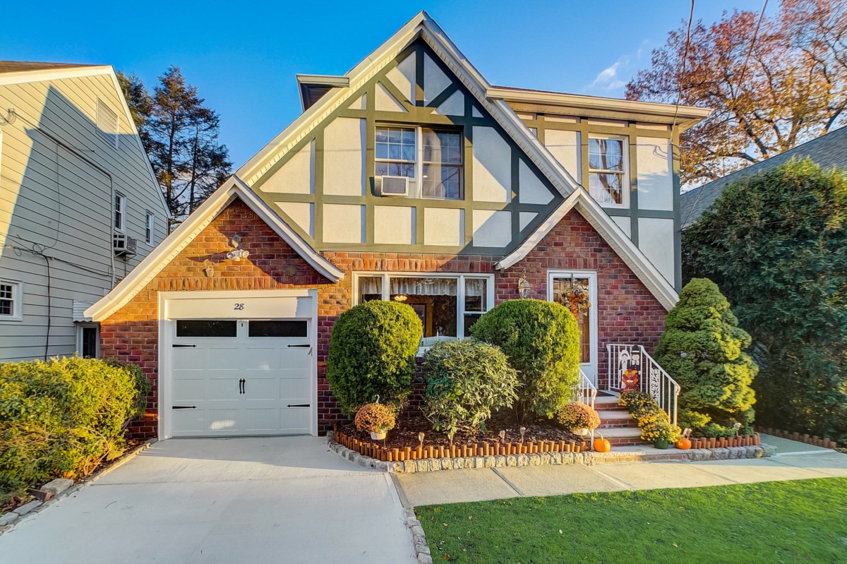 tudor house exterior with half timbering