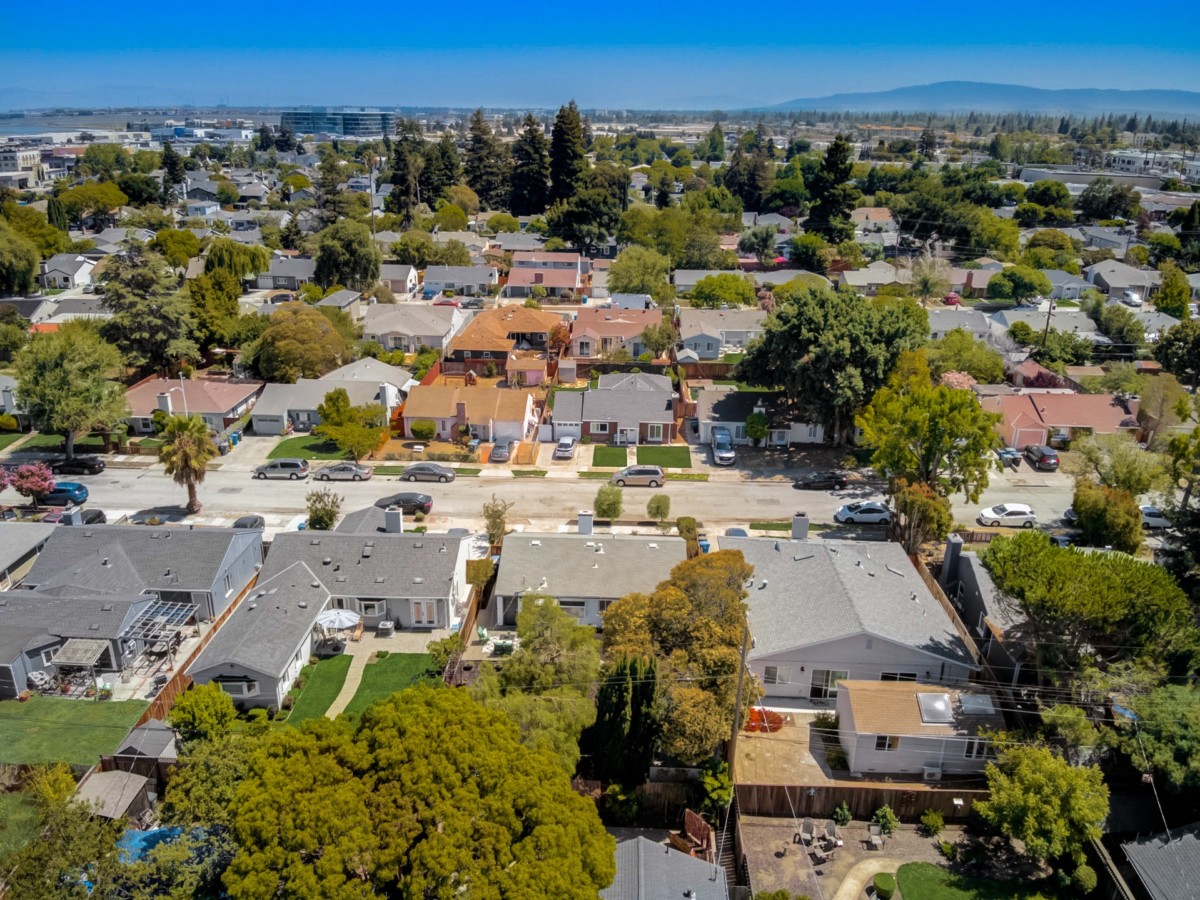 aerial view of san carlos california