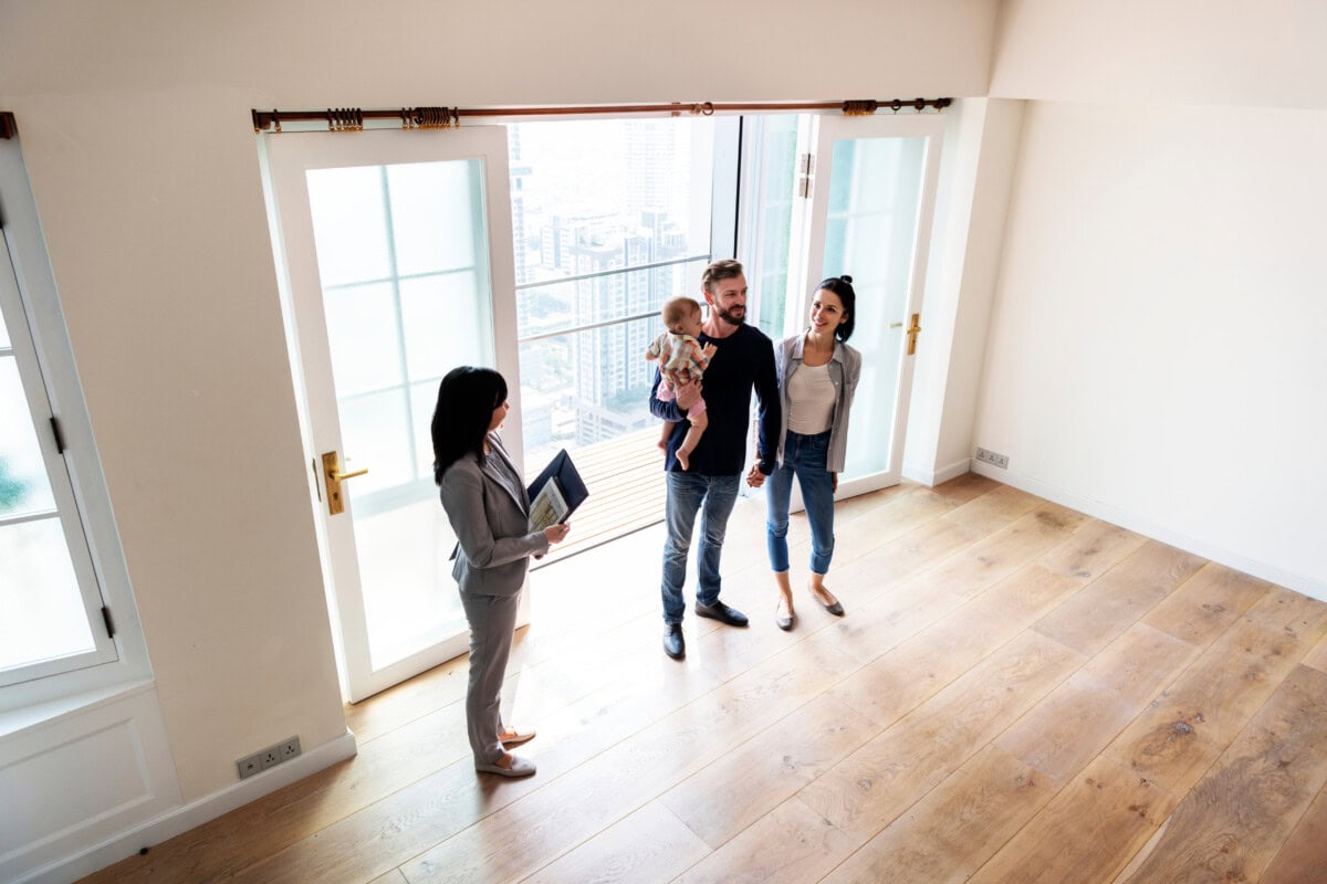 tenants touring an apartment