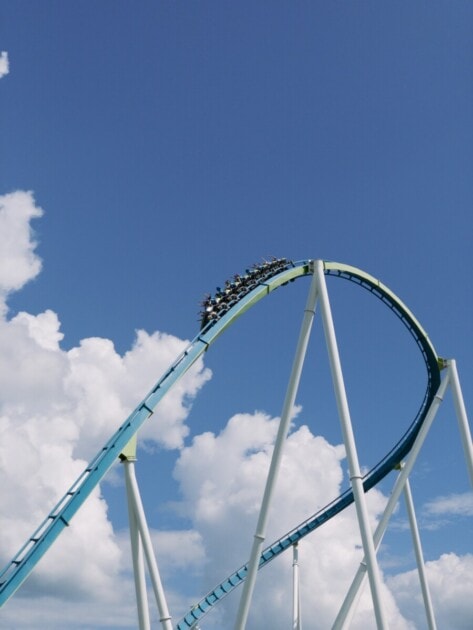 Roller coaster at Carowinds