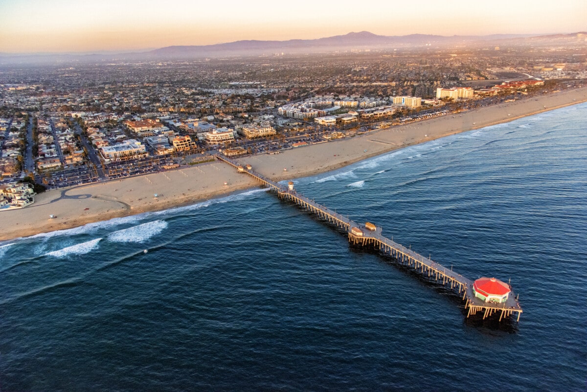 huntington beach california aerial _ getty