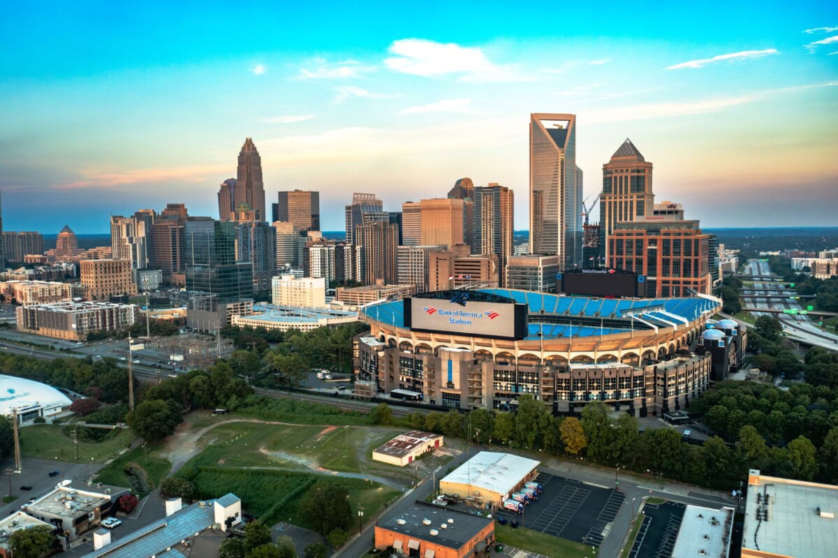 view of charlotte nc city