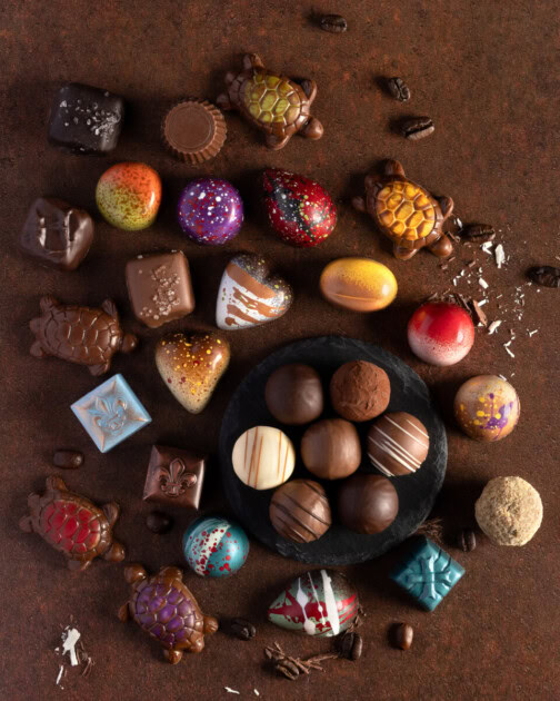 Assortment of chocolate treats