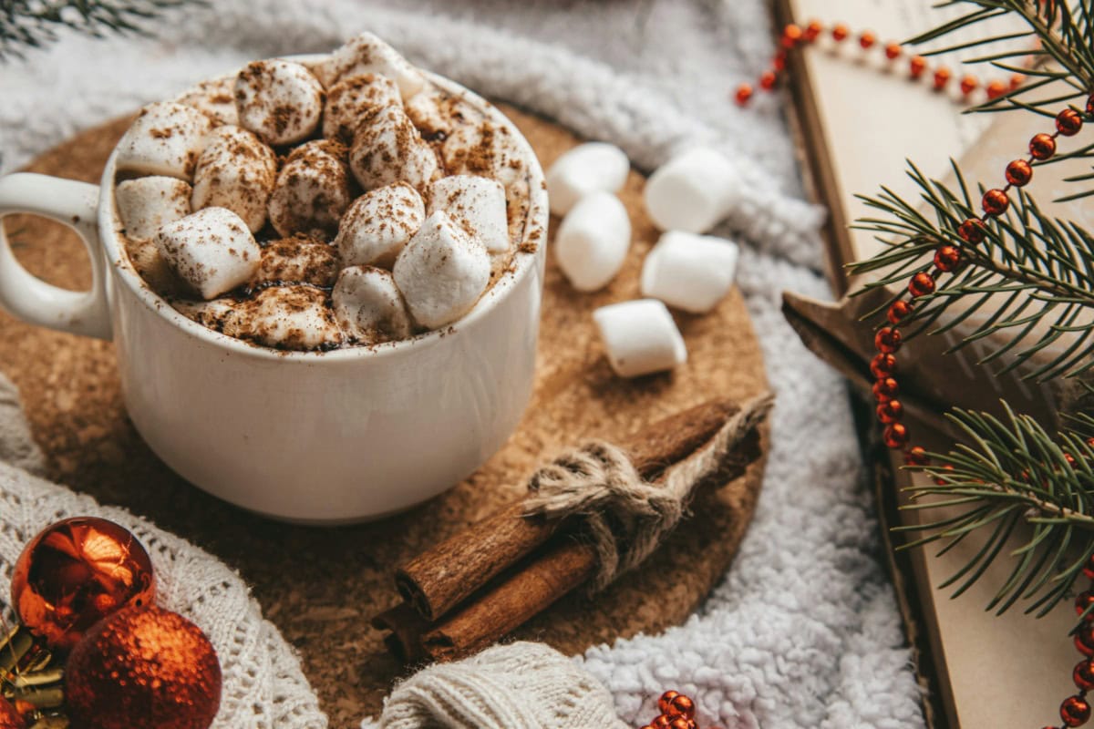 Cup of chocolate with marshmallows