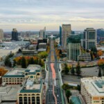 aerial view of sacramento
